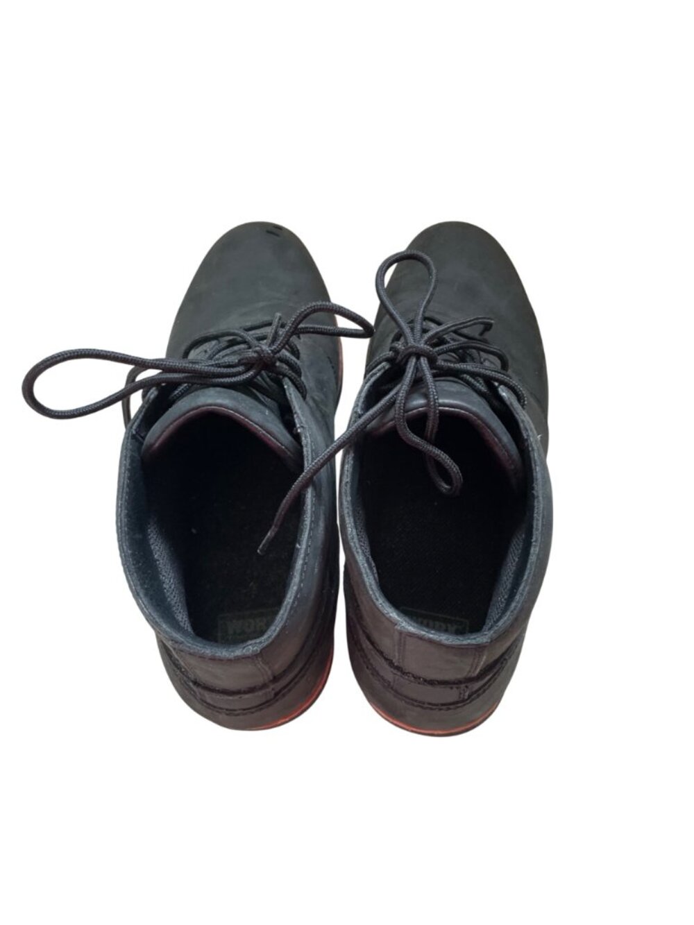 Worx Black Oil Proof Slip Resistant Work Boots Men's 9.5 2 Double Extra Wide - Picture 6 of 12
